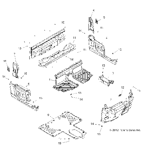 BODY, FLOOR and FENDERS - ALL OPTIONS (49RGRFLOOR13900XP)