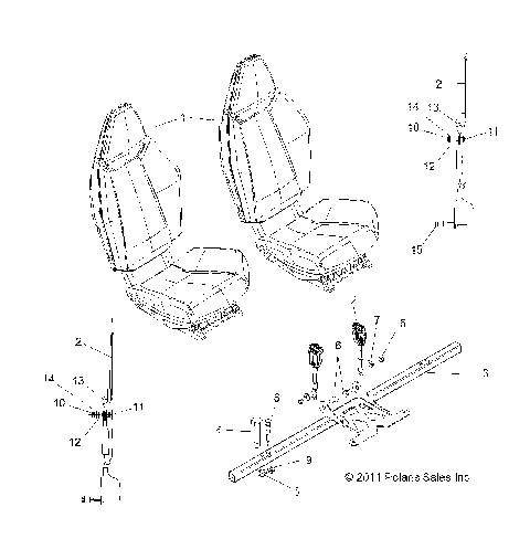 BODY, SEAT MOUNTING and BELTS - R13VE76AD/AI/AW/7EAS/EAT (49RGRSEATMTG12RZRS)