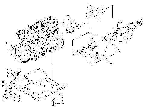 ENGINE AND RELATED ASSEMBLY [72848]
