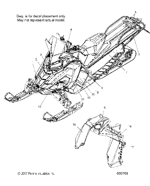 BODY, DECAL - S18EEF6PSL/PEL (600769)