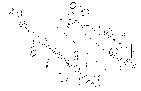 REAR SUSPENSION REAR ARM SHOCK ABSORBER [86868]