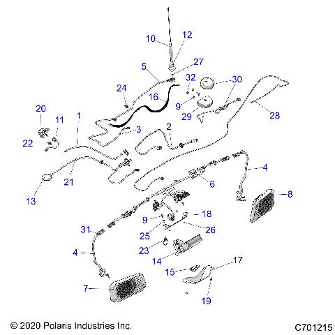 ELECTRICAL, DASH INSTRUMENTS RIDE COMMAND - R21RSV99AC/BC (C701215)