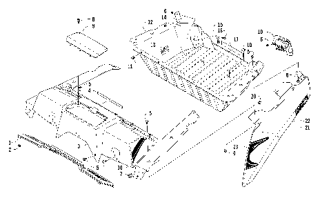 CARGO BOX AND TAILLIGHT ASSEMBLY [100536]