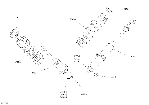 08- Rear Shocks - Commander 800