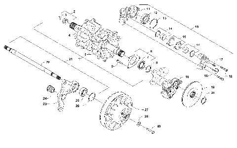 DRIVE TRAIN SHAFTS AND BRAKE ASSEMBLIES [103090]
