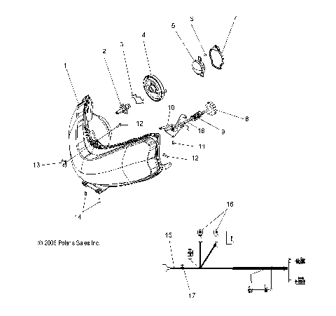 ELECTRICAL, HEADLIGHT - S08PD6/PB6/PB7/PP6/PP7 ALL OPTIONS (49SNOWHEADLGHT08IQCFI)