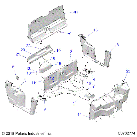 BODY, FLOOR and FENDERS - R20MAA57K1 (C0702774)