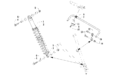 SHOCK ABSORBER AND SWAY BAR ASSEMBLY [92228]