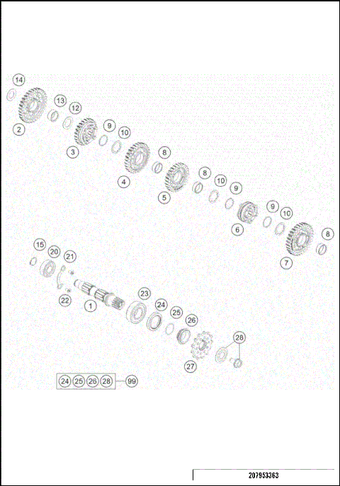 TRANSMISSION II - COUNTERSHAFT