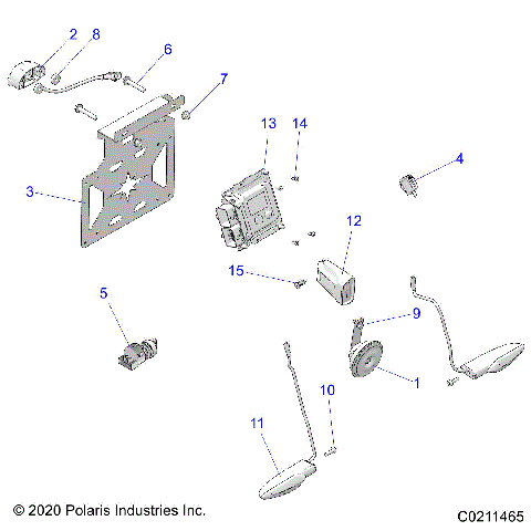 ELECTRICAL, SWITCHES, HORN and ECM - A21S6E57F1/FL (C0211465)