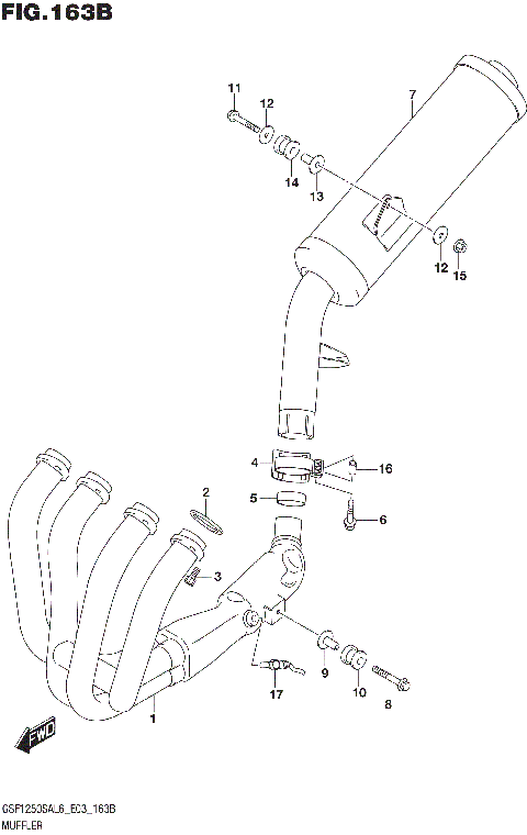 MUFFLER (GSF1250SAL6 E33)
