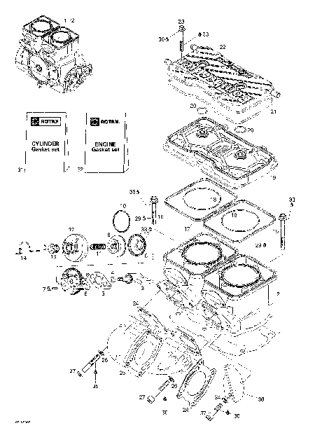 01- Cylinder, Exhaust Manifold