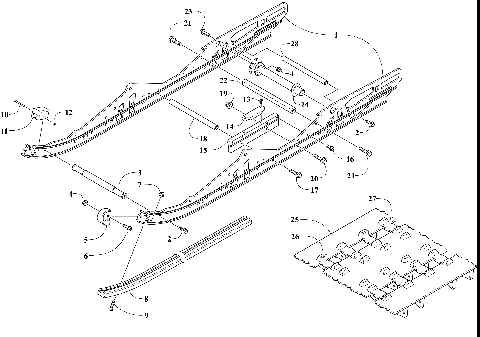 SLIDE RAIL AND TRACK ASSEMBLY [108224]