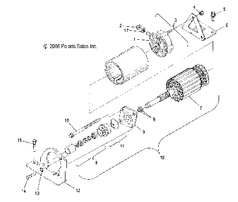 ENGINE, STARTING MOTOR - S12SU4BEL (49SNOWSTARTER09WIDELX)