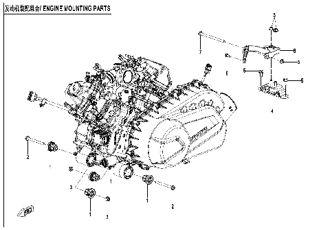 ENGINE MOUNTING PARTS