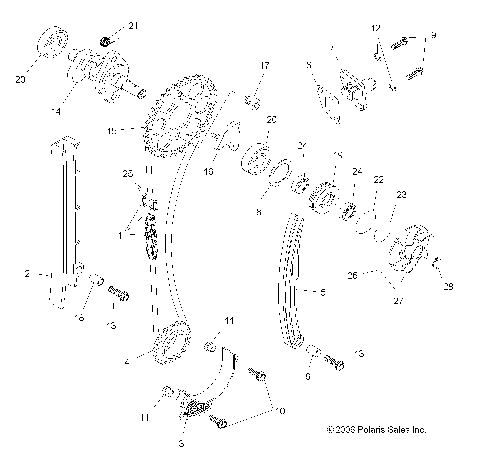 ENGINE, TIMING VALVE - A07GP52AA/AB (49ATVCAMCHAIN07OUT525)