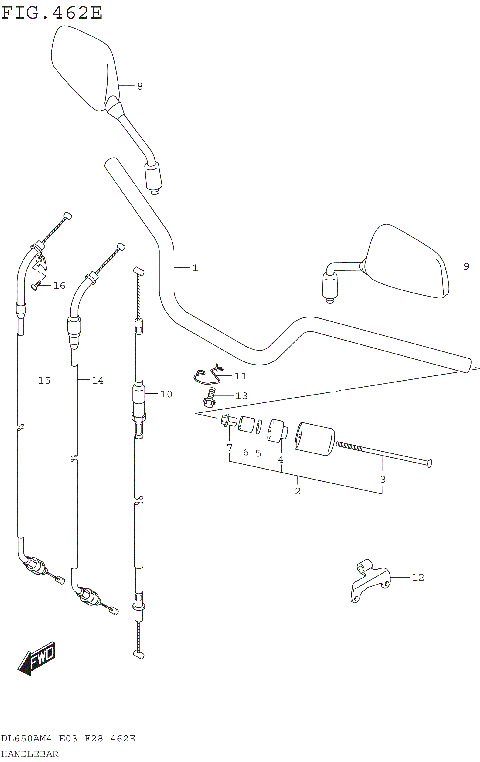 HANDLEBAR (DL650XAM4 E28)