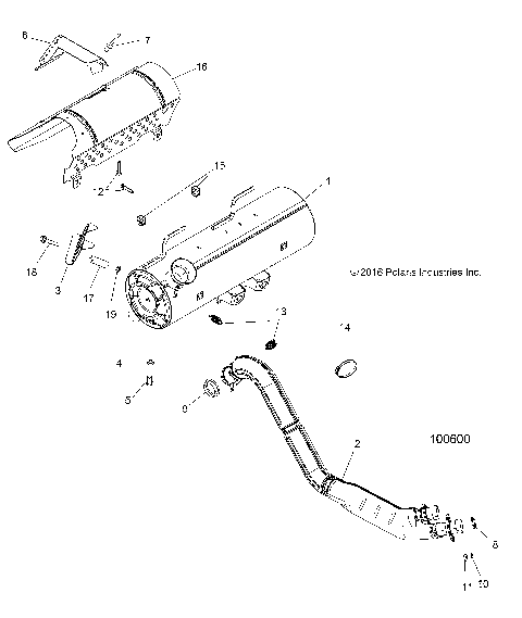 ENGINE, EXHAUST - A19SXN85A8 [100600]