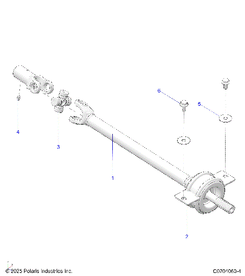 DRIVE TRAIN, MID PROP SHAFT