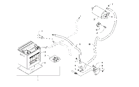 BATTERY AND STARTER MOTOR ASSEMBLY [301661]