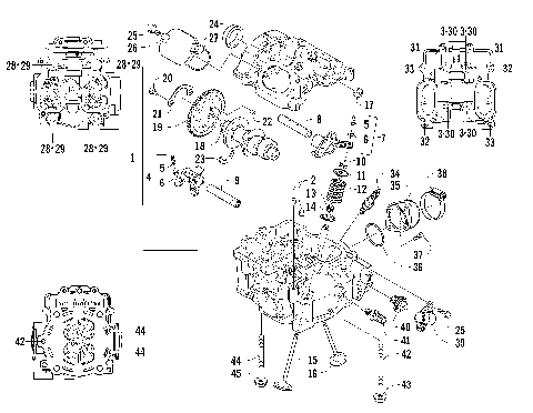 CYLINDER HEAD AND CAMSHAFT/VALVE ASSEMBLY [94533]