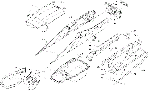 BUMPER, STORAGE, AND TAILLIGHT ASSEMBLY [110345]