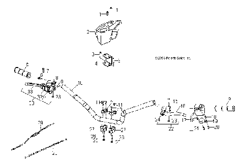 HANDLEBAR - A07KA05CA/CB/CD (49ATVHANDLEBAR07PRED50)
