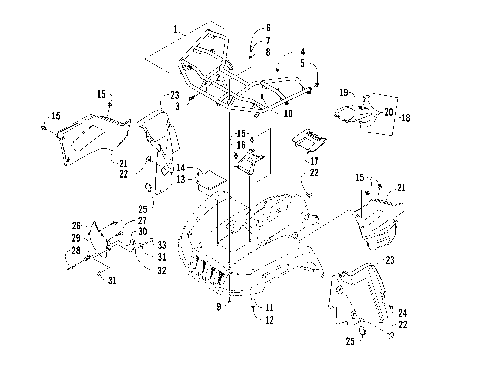 FRONT RACK AND HEADLIGHT ASSEMBLIES [87992]