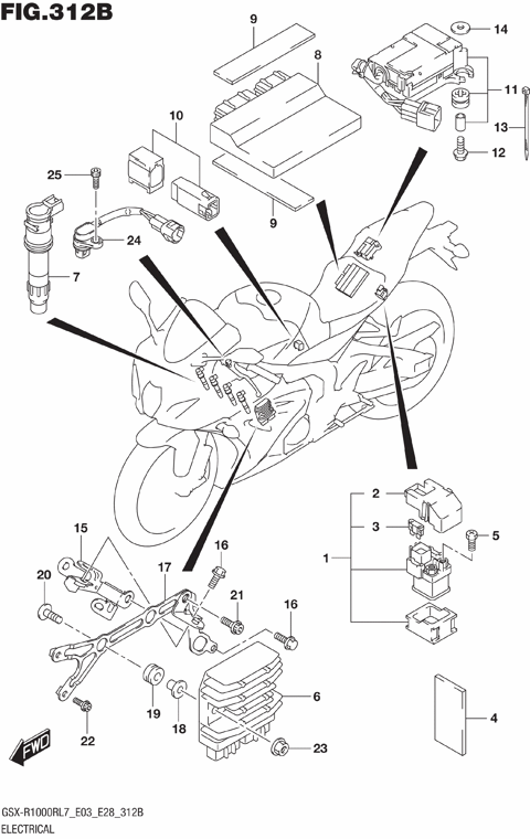 ELECTRICAL (GSX-R1000RL7 E28)
