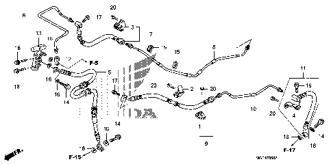 REAR BRAKE PIPE (FSC600D)