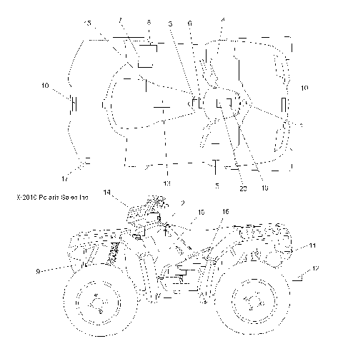 BODY, DECALS - A11ZX85AB/AK/AL/AO/AS/AT/AW/AX (49ATVDECAL11SPXPEPS850)
