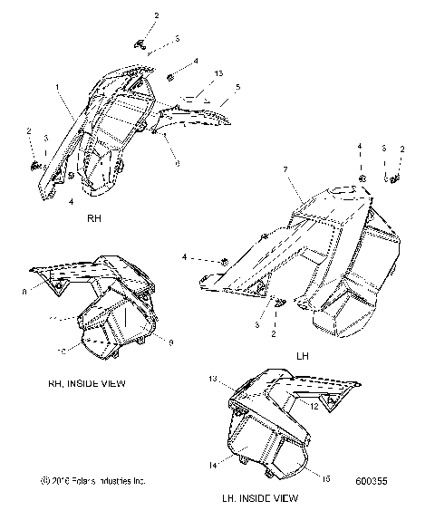 BODY, SIDE PANELS - S21EDE8RS ALL OPTIONS (600355)