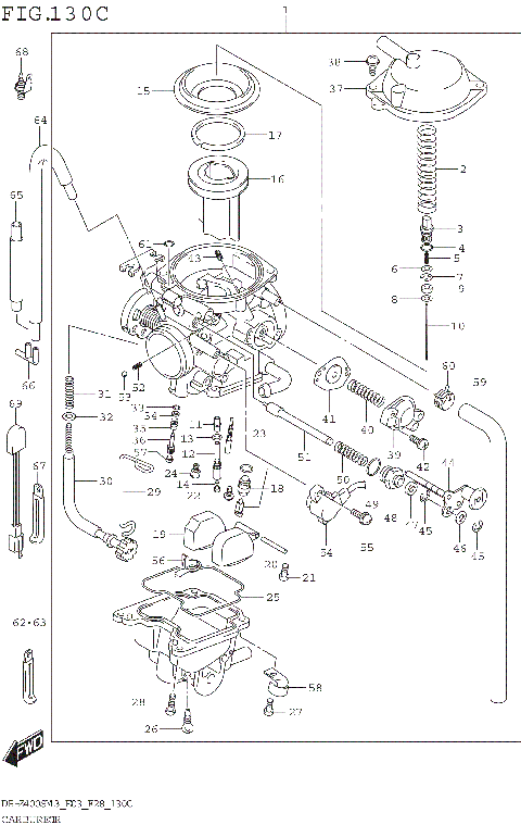 CARBURETOR (DR-Z400SM3 E33)