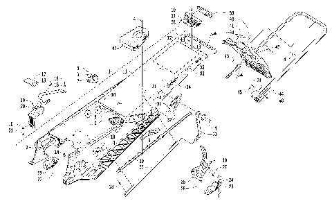 TUNNEL, REAR BUMPER, AND SNOWFLAP ASSEMBLY [99055]