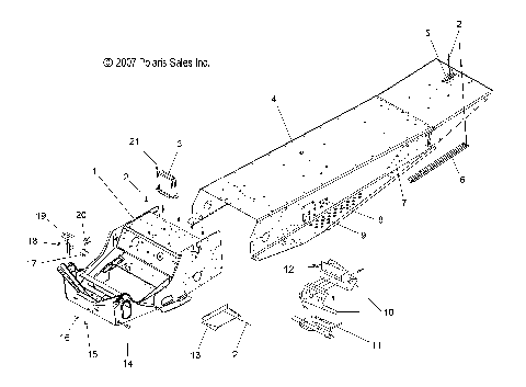 CHASSIS, TUNNEL - S09SU4BS/BE (49SNOWTUNNEL08WIDE)