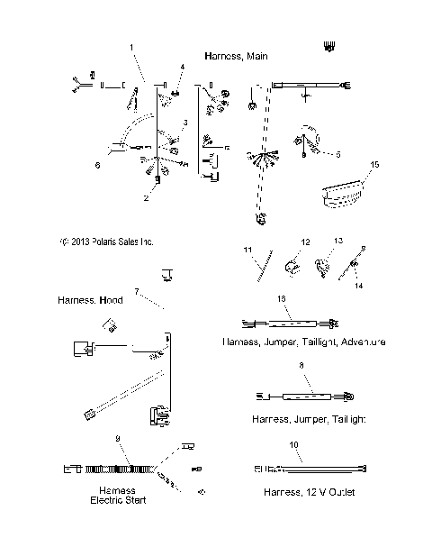 ELECTRICAL, WIRE HARNESS - S14BS8/BC8/BD8 ALL OPTIONS (49SNOWHARNESS148SBP)
