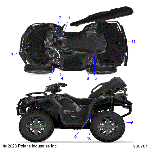 BODY, DECALS GENERAL - A25SXD95A9 (900761)