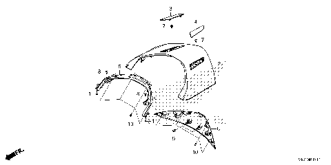 REAR CENTER TOP COVER