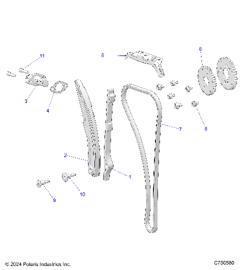 ENGINE, CAM CHAIN AND TENSIONER - Z25NMF99A4/A5/B4/B5 (C750580)