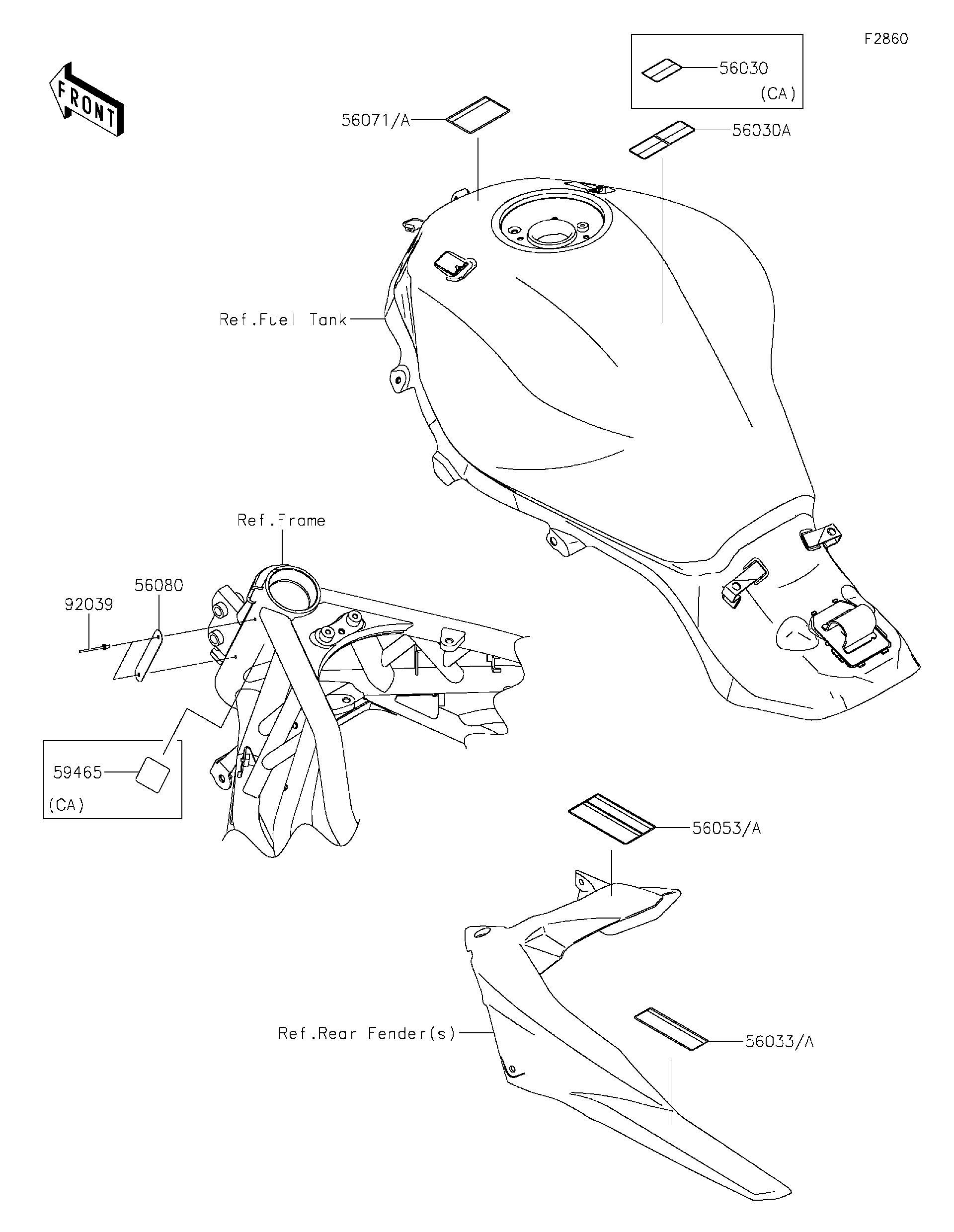 2023 Kawasaki Motorcycles Parts-Finder Diagrams | Vickery