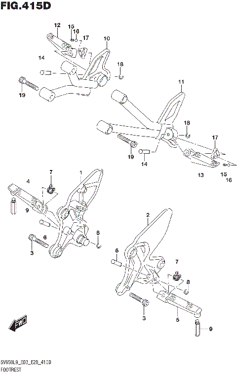 FOOTREST (SV650AL9 E33)