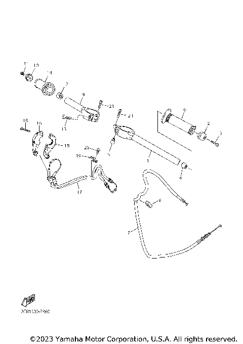 STEERING HANDLE CABLE