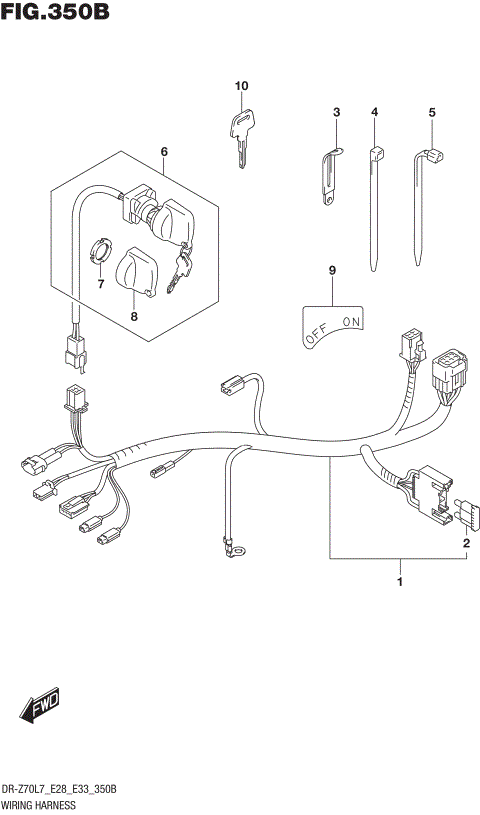 WIRING HARNESS (DR-Z70L7 E33)