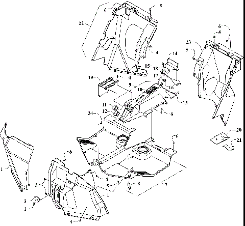 CONSOLE AND FLOOR PANEL ASSEMBLY [302173]