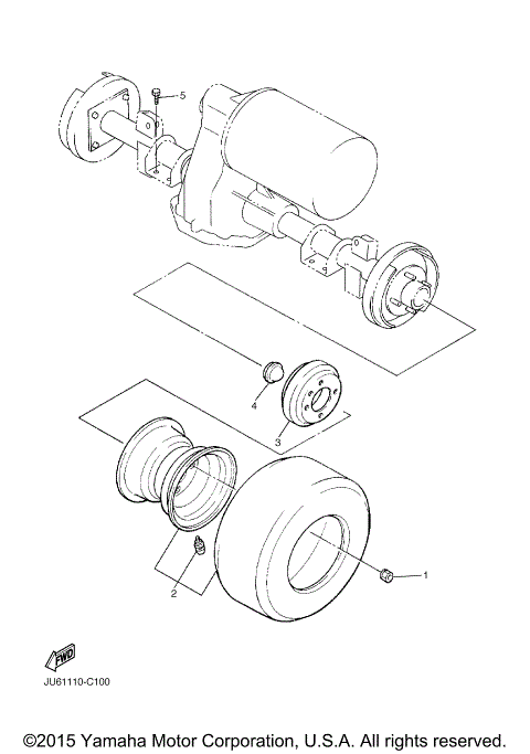 REAR AXLE MOUNT WHEEL