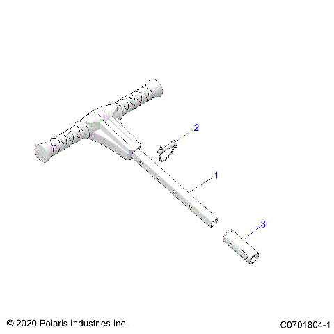 BODY, GRAB BAR, PASSENGER - Z20CHA57K2 (C0701804-1)