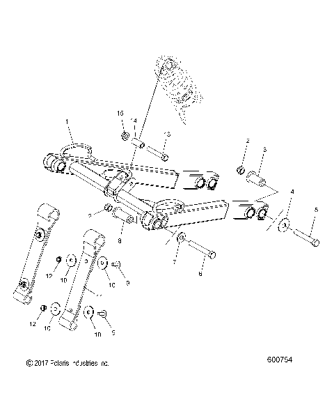 SUSPENSION, TORQUE ARM, FRONT - S18MBX6JSA/JEA (600754)