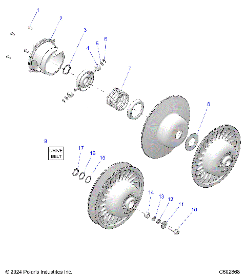 DRIVE TRAIN, CLUTCH, SECONDARY - S25TDV8MS (C602868)
