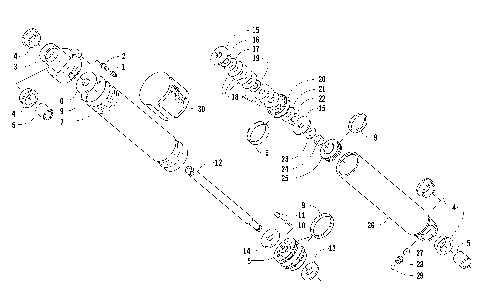 REAR SUSPENSION REAR ARM SHOCK ABSORBER [87823]