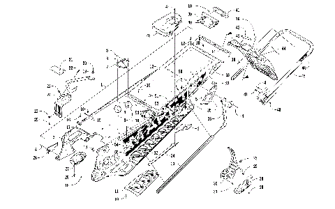 TUNNEL, REAR BUMPER, AND SNOWFLAP ASSEMBLY [104107]
